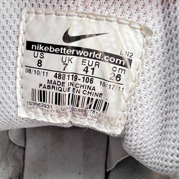 Nike Air Max Barkley Hyperfuse Mid Men Size 8 488119-106 Red Blue White Shoes - Picture 10 of 11